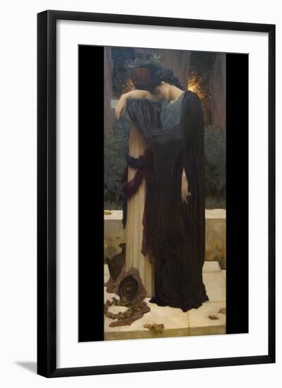 Lachrymae (Mary Lloyd)-Frederick Leighton-Framed Art Print