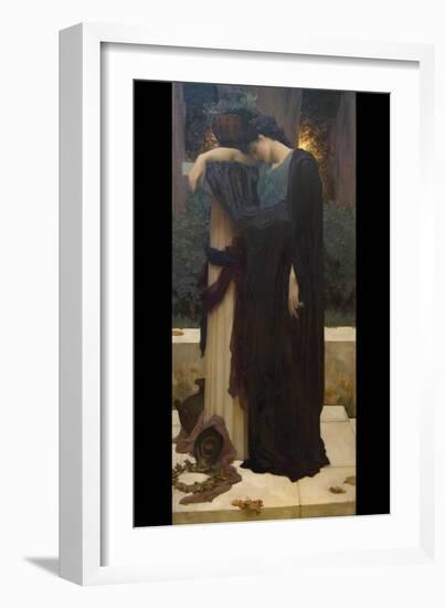 Lachrymae (Mary Lloyd)-Frederick Leighton-Framed Art Print