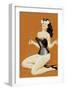 Lacing Her Bra-Peter Driben-Framed Art Print