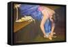 Lacing (Oil on Board)-William Ireland-Framed Stretched Canvas