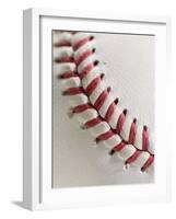 Lacing on Baseball-Tom Grill-Framed Photographic Print