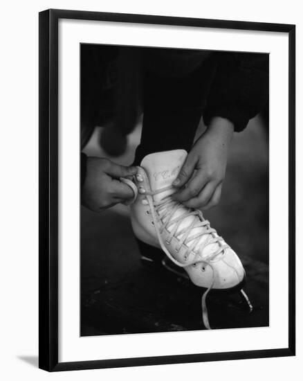 Lacing Up-null-Framed Premium Photographic Print