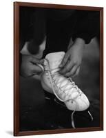 Lacing Up-null-Framed Photographic Print