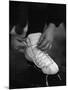 Lacing Up-null-Mounted Photographic Print