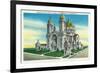 Lackawanna, New York - Exterior View of the Shrine of our Lady of Victory-Lantern Press-Framed Premium Giclee Print