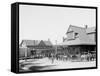 Lackawanna Railway Station, Mt. Pocono, Pa.-null-Framed Stretched Canvas