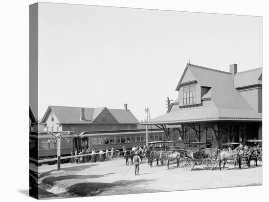 Lackawanna Railway Station, Mt. Pocono, Pa.-null-Stretched Canvas