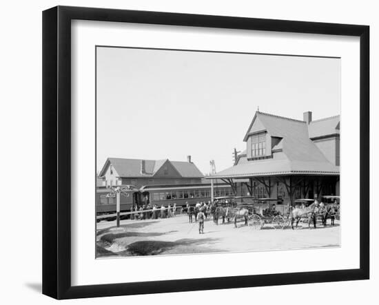 Lackawanna Railway Station, Mt. Pocono, Pa.-null-Framed Photo