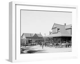 Lackawanna Railway Station, Mt. Pocono, Pa.-null-Framed Photo