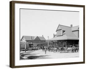 Lackawanna Railway Station, Mt. Pocono, Pa.-null-Framed Photo