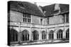 Lacock Abbey Cloisters-null-Stretched Canvas