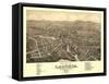 Laconia, New Hampshire - Panoramic Map-Lantern Press-Framed Stretched Canvas