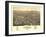 Laconia, New Hampshire - Panoramic Map-Lantern Press-Framed Art Print