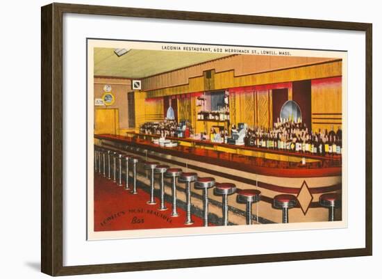 Laconia Restaurant and Cocktail Lounge, Lowell, Massachusetts-null-Framed Art Print
