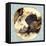Lacquer Landscape Fan-Zeshin Shibata-Framed Stretched Canvas