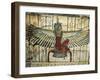 Lacquered Wood, Depicting Goddess Isis with Spread Wings, on Sarcophagus of Cesraperet-null-Framed Giclee Print