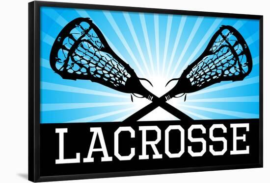 Lacrosse Blue Sports-null-Framed Poster