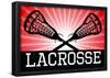 Lacrosse Red Sports-null-Framed Poster