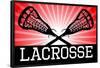 Lacrosse Red Sports-null-Framed Poster