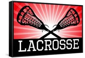 Lacrosse Red Sports-null-Framed Stretched Canvas