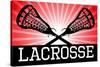 Lacrosse Red Sports-null-Stretched Canvas