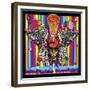 Lacrosse Skull-Howie Green-Framed Premium Giclee Print