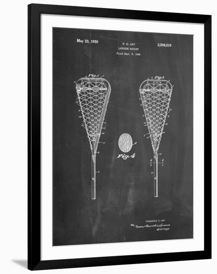 Lacrosse Stick 1948 Patent-Cole Borders-Framed Art Print