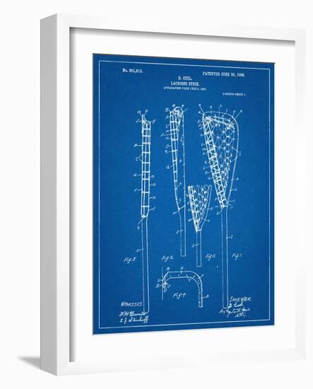 Lacrosse Stick Patent-null-Framed Art Print