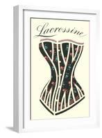 Lacrossine Corset-null-Framed Art Print