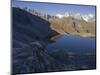 Lacs de Fenetre, Mont Blanc, Grand Jorasses, Val Ferret, Valais, Switzerland-Michael Jaeschke-Mounted Photographic Print