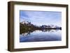 Lacs Des Cheserys with Aiguille Vert, Aiguilles De Chamonix with Mont Blanc, Haute Savoie, France-Frank Krahmer-Framed Photographic Print