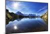 Lacs Des Cheserys with Aiguilles De Chamonix, Haute Savoie, France, Europe, September 2008-Frank Krahmer-Mounted Photographic Print