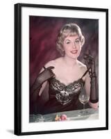 Lacy Lingerie Pin-Up-Charles Woof-Framed Photographic Print