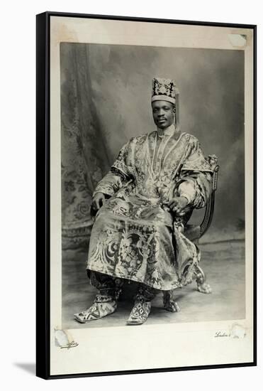 Ladapo Samuel Ademola, Later the 7th Alake of Abeokuta, England, 1904-Louis Adolph Langfier-Framed Stretched Canvas