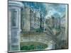 Ladbroke Grove Lockdown: 6, towards St John's Church, 2021 (Oil on Board)-Mary Kuper-Mounted Giclee Print