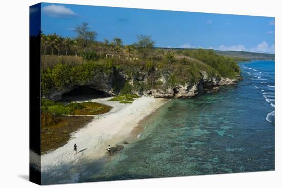 Ladder Beach, Saipan, Northern Marianas, Central Pacific, Pacific-Michael Runkel-Stretched Canvas