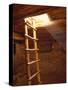 Ladder in a Kiva in Mesa Verde National Park, Colorado-Greg Probst-Stretched Canvas