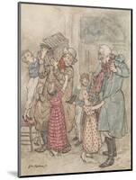 'Laden with Toys and Presents', 1915-Arthur Rackham-Mounted Giclee Print