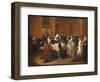 Ladies and Gentlemen in Carnival Costume in the Ridotto, Venice-Guardi-Framed Premium Giclee Print