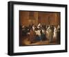 Ladies and Gentlemen in Carnival Costume in the Ridotto, Venice-Guardi-Framed Premium Giclee Print