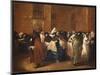 Ladies and Gentlemen in Carnival Costume in the Ridotto, Venice-Guardi-Mounted Premium Giclee Print