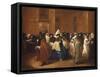 Ladies and Gentlemen in Carnival Costume in the Ridotto, Venice-Guardi-Framed Stretched Canvas