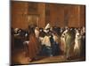 Ladies and Gentlemen in Carnival Costume in the Ridotto, Venice-Francesco Guardi-Mounted Giclee Print