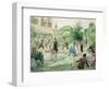 Ladies and Gentlemen Playing Croquet-William Mcconnell-Framed Giclee Print