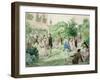 Ladies and Gentlemen Playing Croquet-William Mcconnell-Framed Giclee Print