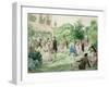 Ladies and Gentlemen Playing Croquet-William Mcconnell-Framed Giclee Print