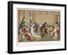 Ladies and Gentlemen Playing La Bouillotte, France, C1804-1814-Jean Francois Bosio-Framed Giclee Print
