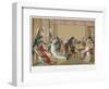 Ladies and Gentlemen Playing La Bouillotte, France, C1804-1814-Jean Francois Bosio-Framed Giclee Print