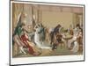Ladies and Gentlemen Playing La Bouillotte, France, C1804-1814-Jean Francois Bosio-Mounted Giclee Print