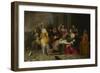 Ladies and Gentlemen Playing La Main Chaude, C. 1655-1665-Hieronymus Janssens-Framed Giclee Print